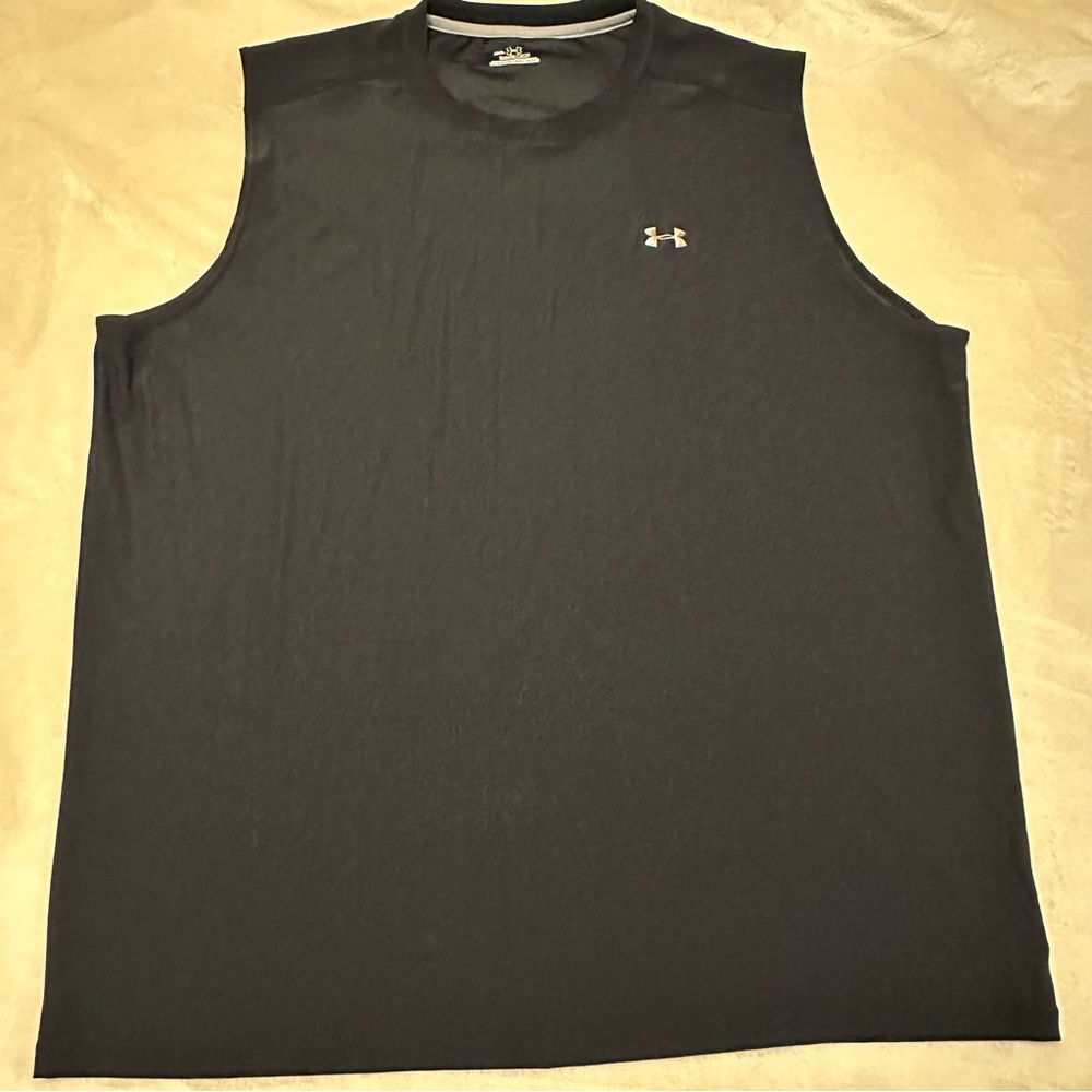 Mens Under Armour Black Sleeveless HeatGear XXL